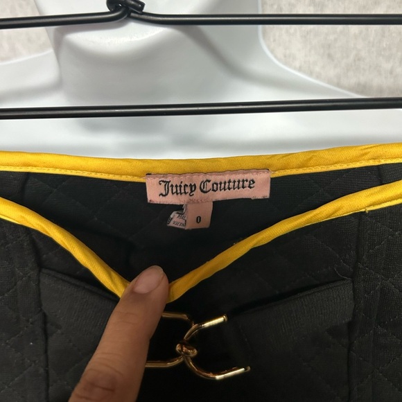 Juicy Couture Y2K Quilted Black Skirt with Red and Yellow Accents - Picture 6 of 8